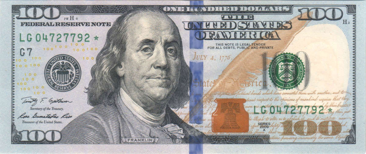 Het 100 dollar biljet blijft is de favoriet van criminelen wereldwijd.