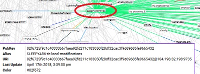 - Kopieer de URI-gegevens en ga terug naar de Lightning wallet.
